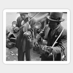 West Memphis Street Musicians, 1935. Vintage Photo Magnet